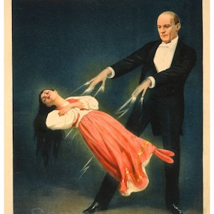 Vintage Kellar Levitation Magic Poster Print