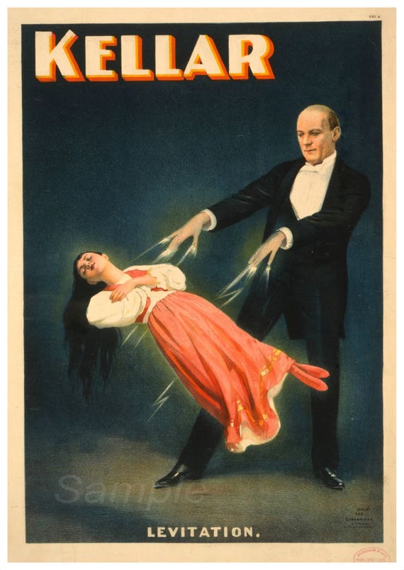 M63 1892 Vintage Magician Magic Theatre Poster A1 A2 A3