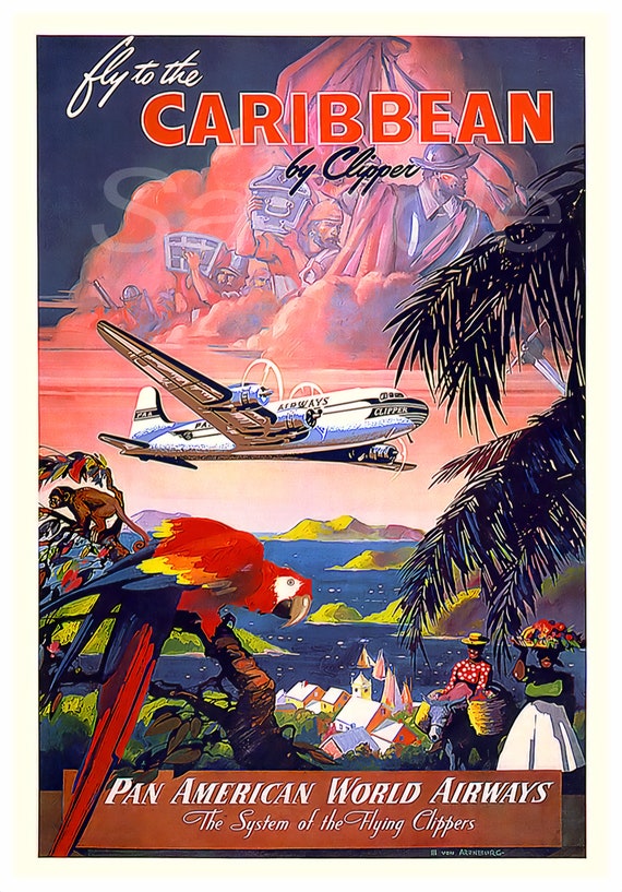 Pan American World Airways Travel Posters