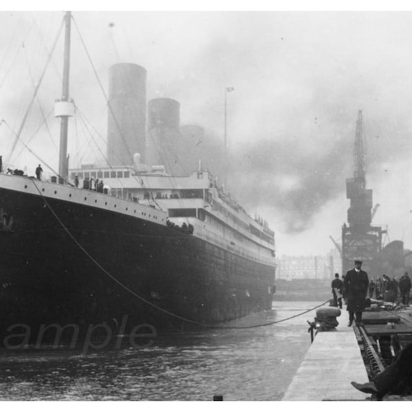 impression d'affiche vintage du Titanic