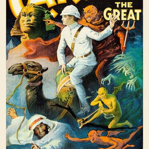 Póster vintage de Carter El Gran Mago