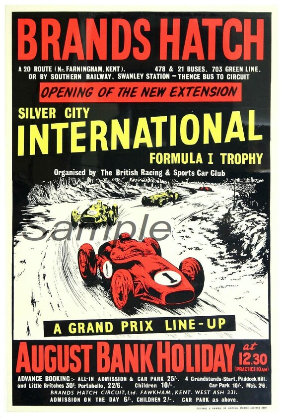 VINTAGE 1950 OSLO GRAND PRIX A4 POSTER PRINT