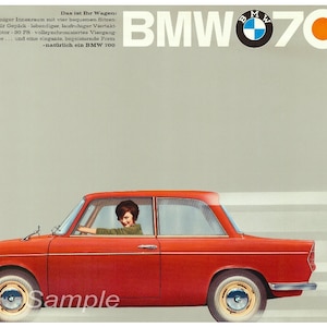 Impresión de póster publicitario del BMW 700 vintage