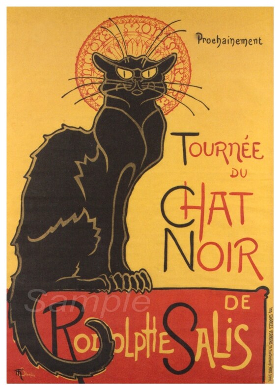 Vintage Tournee Du Chat Noir Poster Print