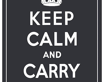 KC11 Keep Calm and Carry On Poster Print
