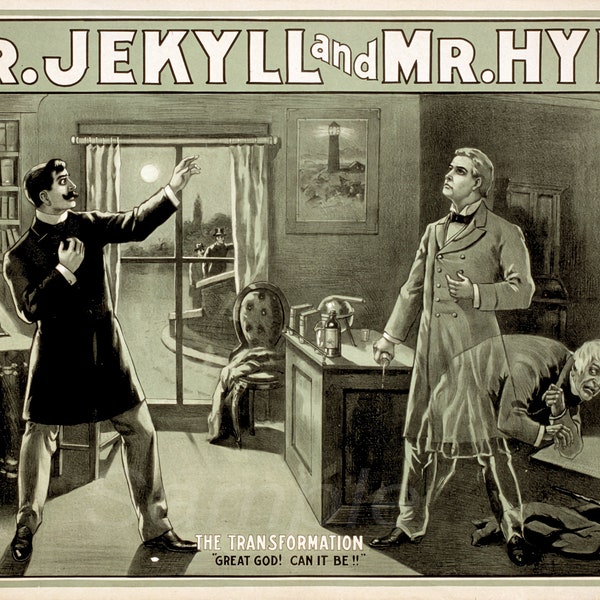 Dr Jekyll and Mr Hyde Movie Poster Print