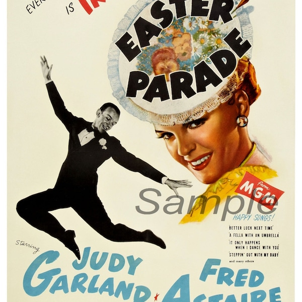 Vintage Easter Parade Movie Poster Print