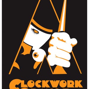 Vintage Clockwork Orange Movie Poster Print