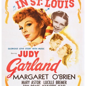 Vintage Treff mich in St. Louis Film Poster Print
