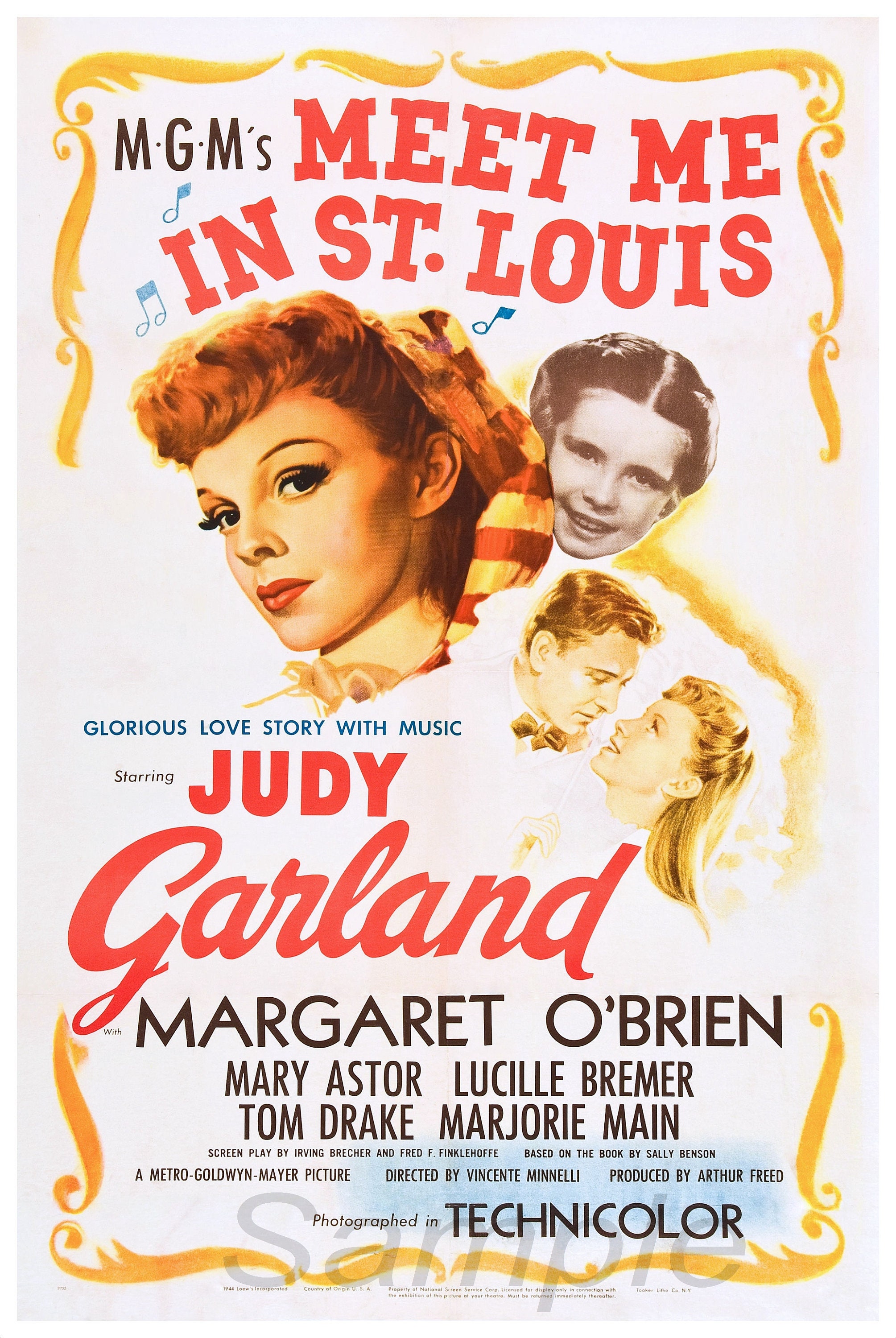 Vintage Meet Me in St. Louis Movie Poster Print Etsy UK