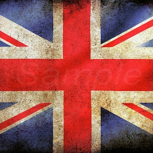 Vintage Union Jack Flag Poster Print