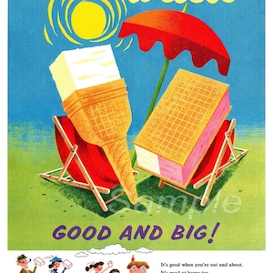 Vintage Have a Walls Eiscreme Werbeplakat-Druck