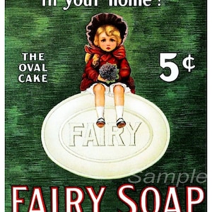 Vintage Seifen-Werbeplakat-Druck