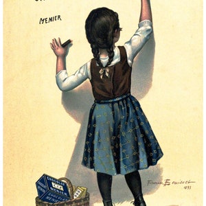 CM02 Vintage Chocolat Menier French Chocolate Advertising Poster Print