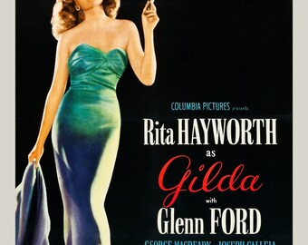 1946 Gilda Vintage Film Movie Poster Print