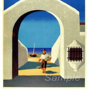 Vintage Spanish Spain Travel Poster Print