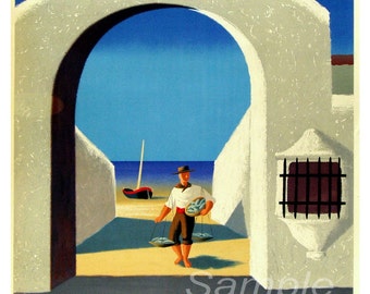 Vintage Spanish Spain Travel Poster Print