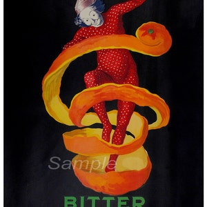 Vintage Bitter Campari Werbeposter Print