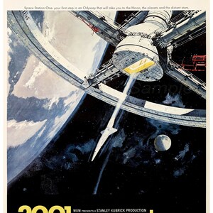 2001: A Space Odyssey Vintage Movie Poster Print
