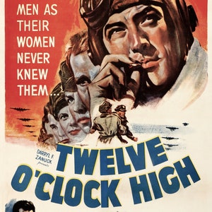 Vintage Twelve O&#39;Clock High Poster Print