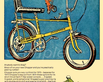 Raleigh chopper poster sale
