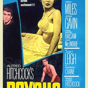 Vintage Psycho Movie Poster Print