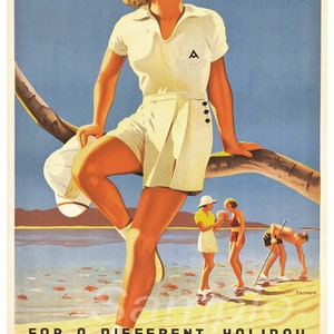 BR02 Vintage Australia Great Barrier Reef Poster Print