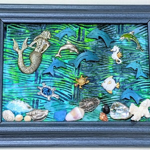 Under the Sea: a Fun Time Picture  Made With Costume Jewelry