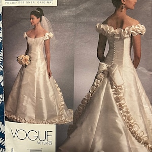 VogueDesigner Original Bellville Sassoon Bridal # 1095 - Uncut - Sizes  6, 8, 10