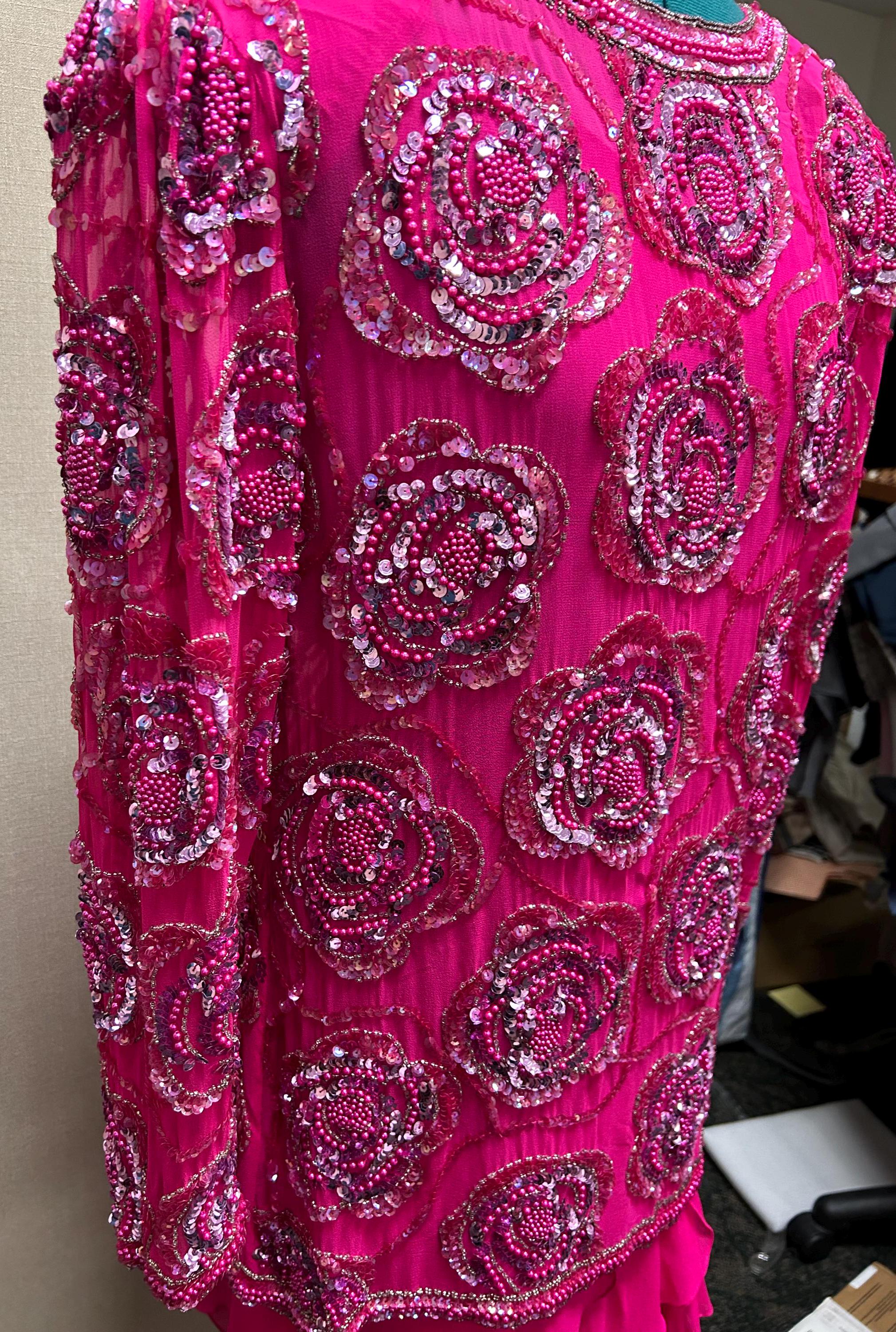 Nite Lime Vintage Dress Sequin Dress - Sz 10