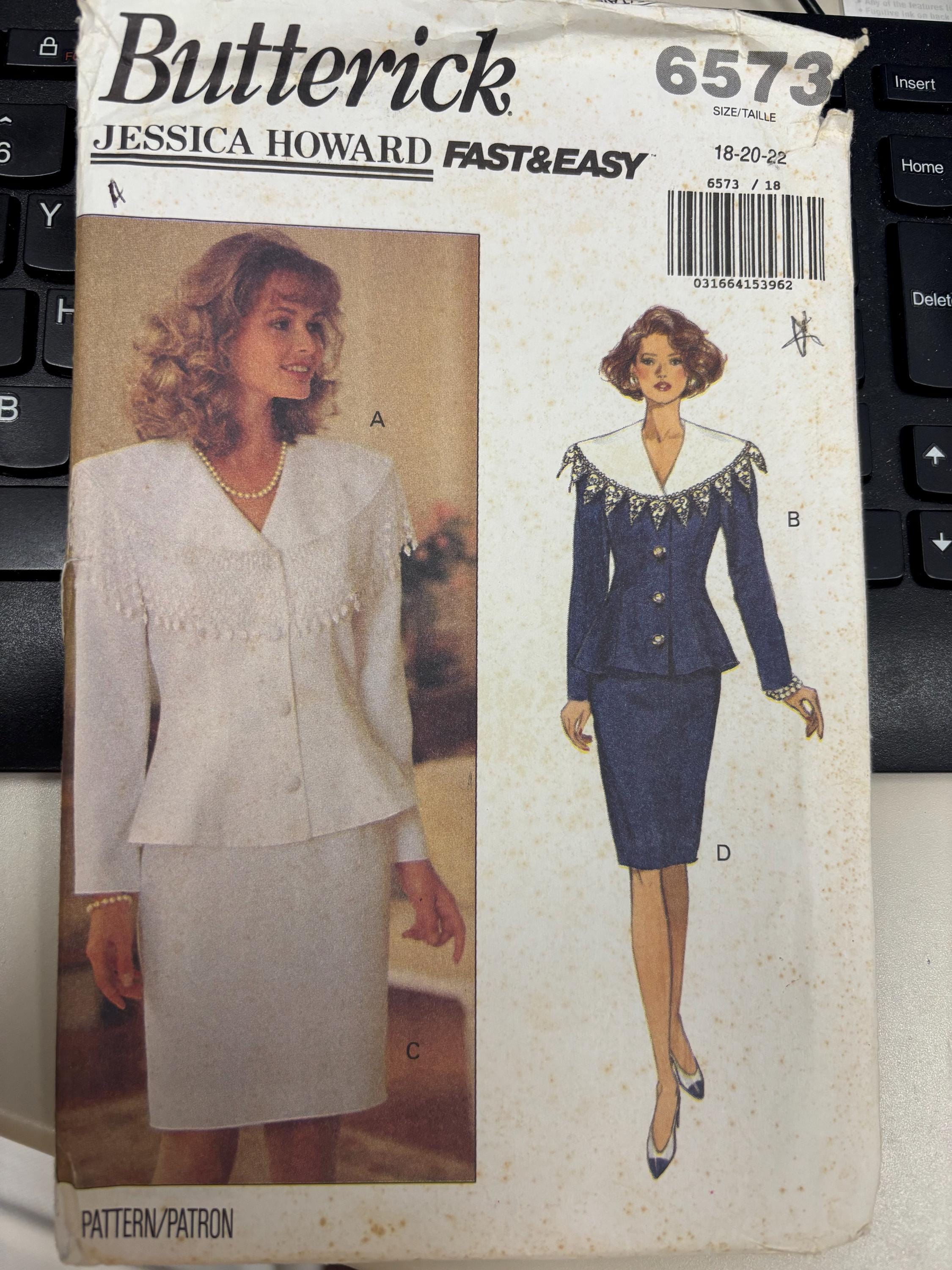 JESSICA HOWARD for BUTTERICK Pattern 7563 - Szs 18-22 - Uncut and Factory Folded -