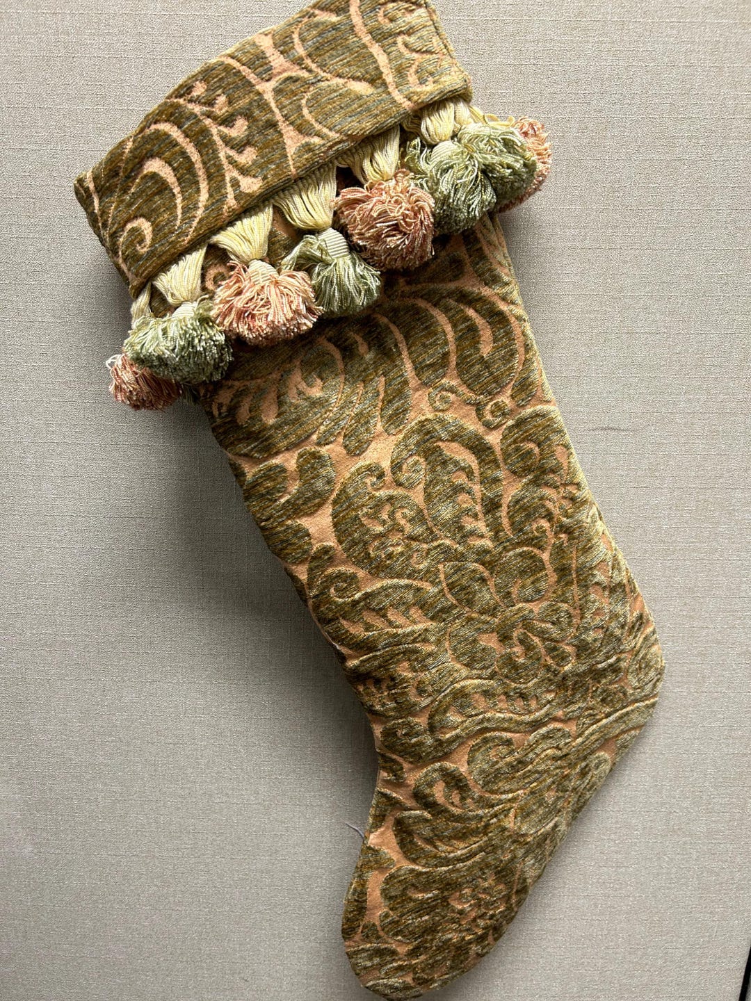 VICTORIAN Inspired Christmas Stocking - Fully Lined - Vintage and ...