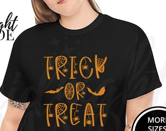 Cool Spider Web Halloween Shirt Gift, Trick or Treat T-shirt Tee, Spider Tshirt Top Gift for Halloween Fall