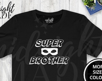 Super Brother T-shirt Gift for Big Brother, Super Brother Tee Shirt, Brother Birthday or Pregnancy Announcement Baby Reveal Gift for Boys