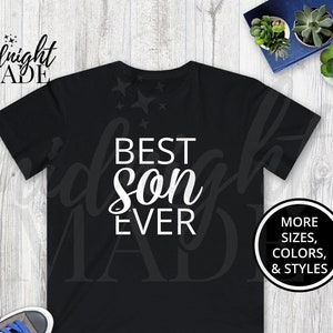 Cute Son Shirt Gift, Best Son Ever T-shirt Tee Gift for Son Birthday Wedding Graduation, Son Tshirt Top