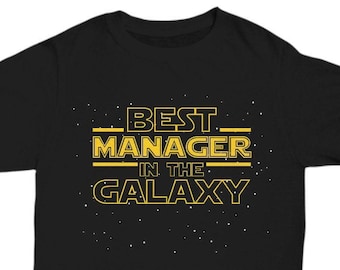Manager Shirt, Manager Gift, Best Manager in the Galaxy T Shirt Tee, Manager Goodbye Leaving Retirement Appreciation Gift, Boss Day Gift