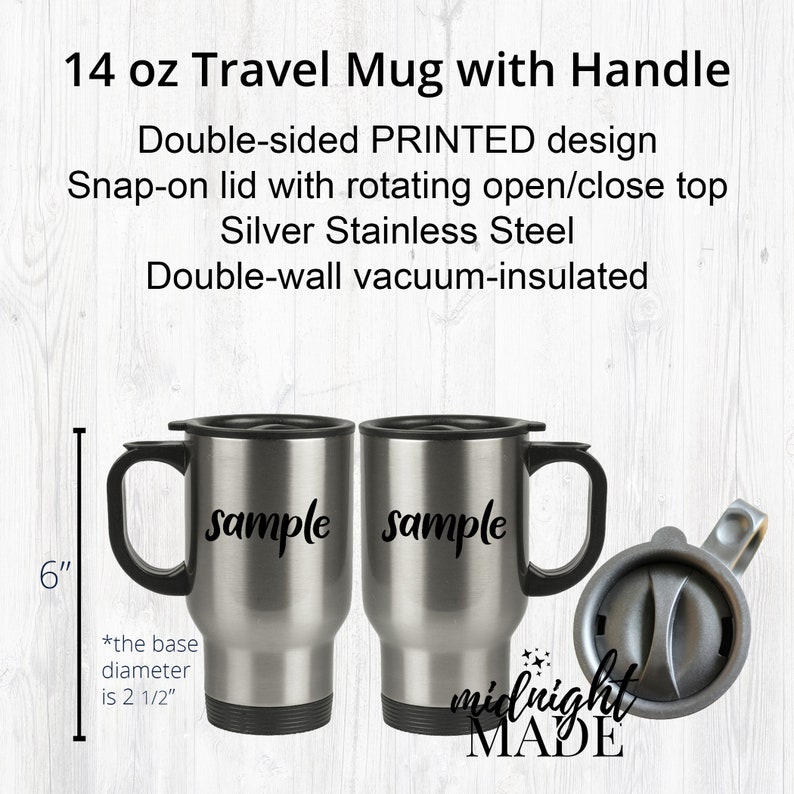 Cool Mom Tumbler Travel Mug Gift, Best Mom in the Galaxy Stainless Steel Tumbler Coffee Travel Mug image 2