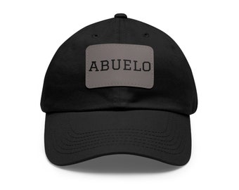 Cute Grandpa Abuelo Hat Gift, Abuelo Baseball Cap Hat Gift for Grandpa Birthday Baby Announcement Reveal Father's Day