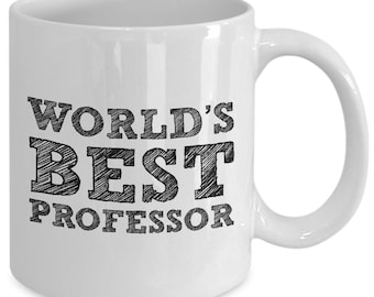 Custom Personalized Cute Professor Mug Gift, World's Best Professor Coffee Mug Cup, Professor Tea or Coffee Cup Gift