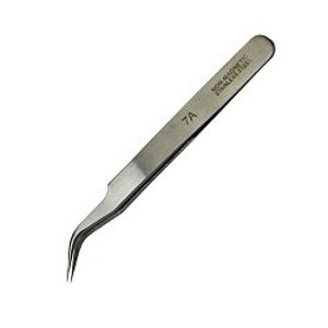 Curved Fine Point Tweezer #7 for Watch Repair Jeweller stainless steel Tool PR10