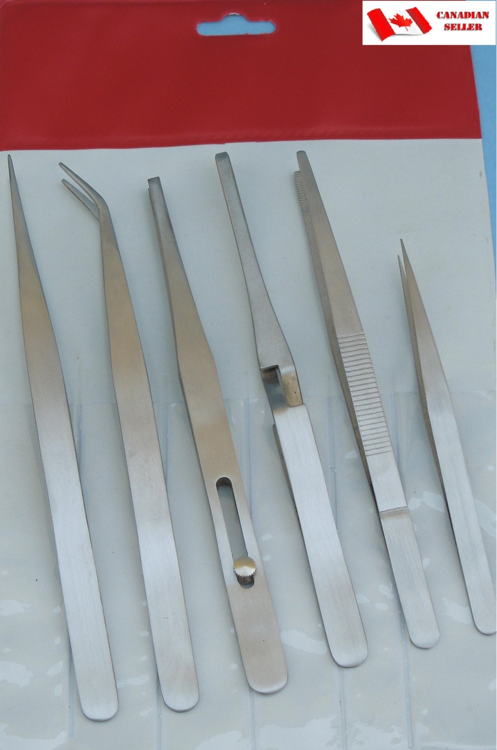 Stainless Steel Tweezers Set 6 Pc.