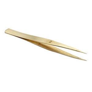PARUU® AA Brass Tweezer Anti Magnetic for Jewelers, watch & clock repair PR24