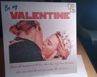 Lovely Princess Bride Kiss Valentine's Card
