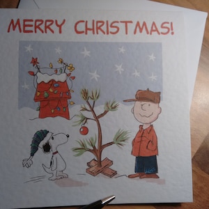 Charli Brown e Snoop *2°* biglietto di Natale! Personalizzabile :) Peanut. Disegnato dal venditore. Parodia, fan art.