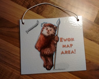 Ewok Door Hanger (sale price due to imperfection)