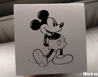 Carte de souris vintage inspirée de Mickey Mouse. Toute occasion. Choisissez normal ou personnalisé !