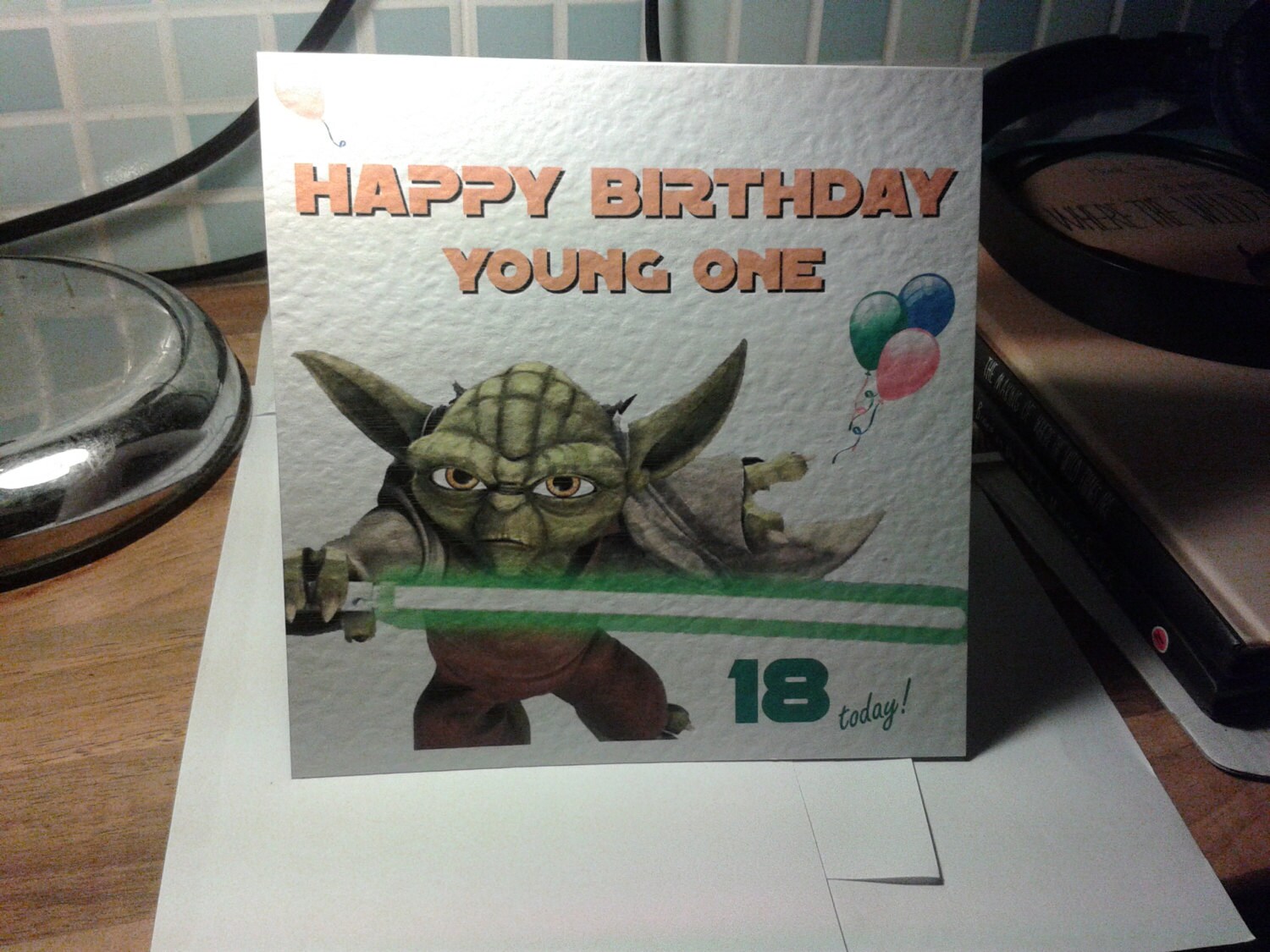 Handmade Star Wars Yoda Birthday Card Style 1 You Choose Age - Etsy
