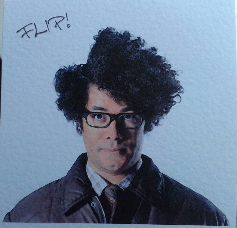 Carte de voeux faite main Maurice Moss IT foule. Anniversaire, amitié, merci. Noël, etc. image 8