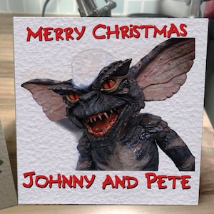 Personalised Gremlins Christmas Card