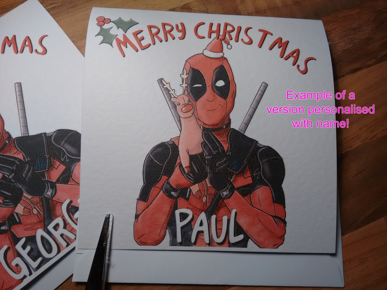 Deadpool Christmas Card 